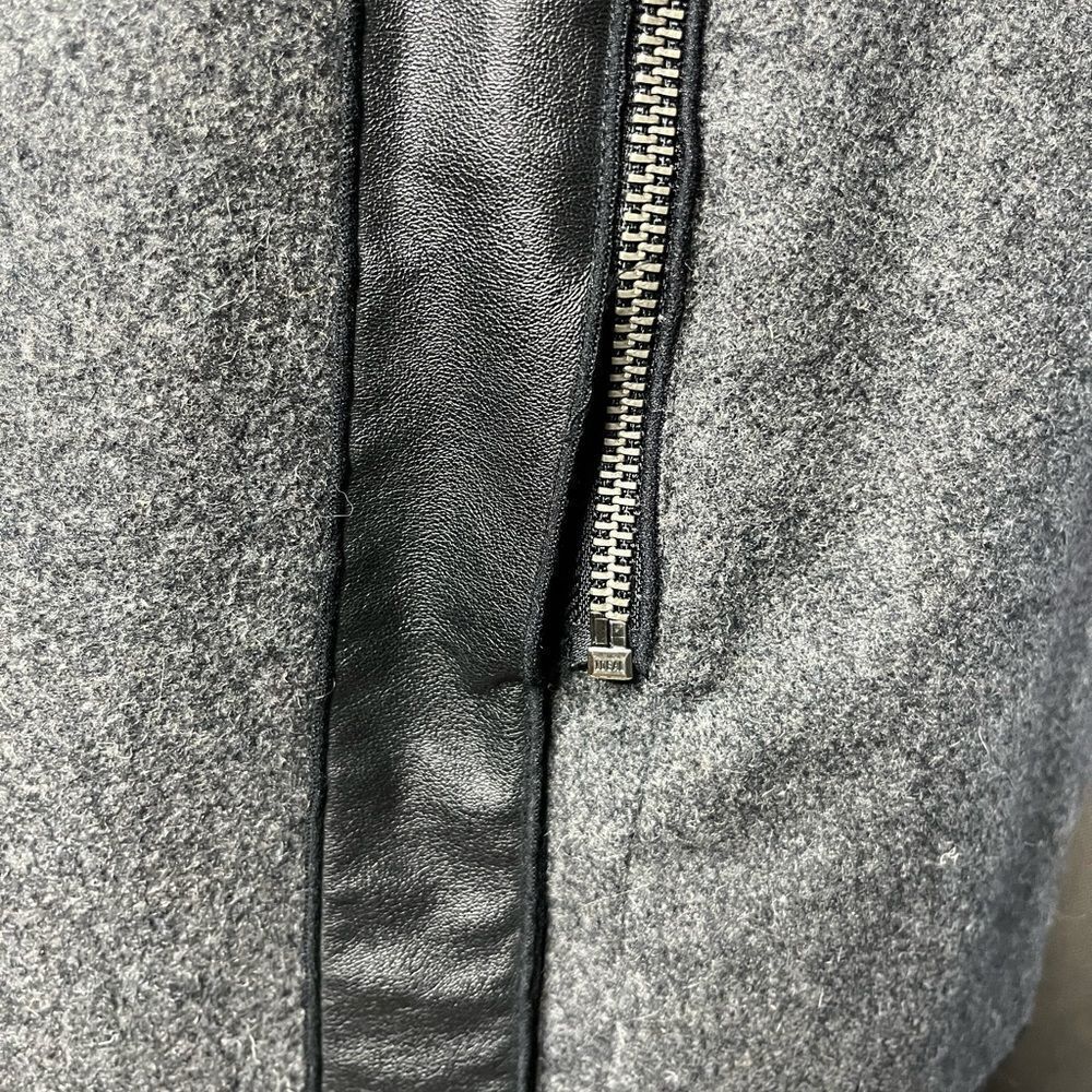Banana Republic Wool Zip Up Mini Skirt Grey Size 6 petite - Picture 6 of 8